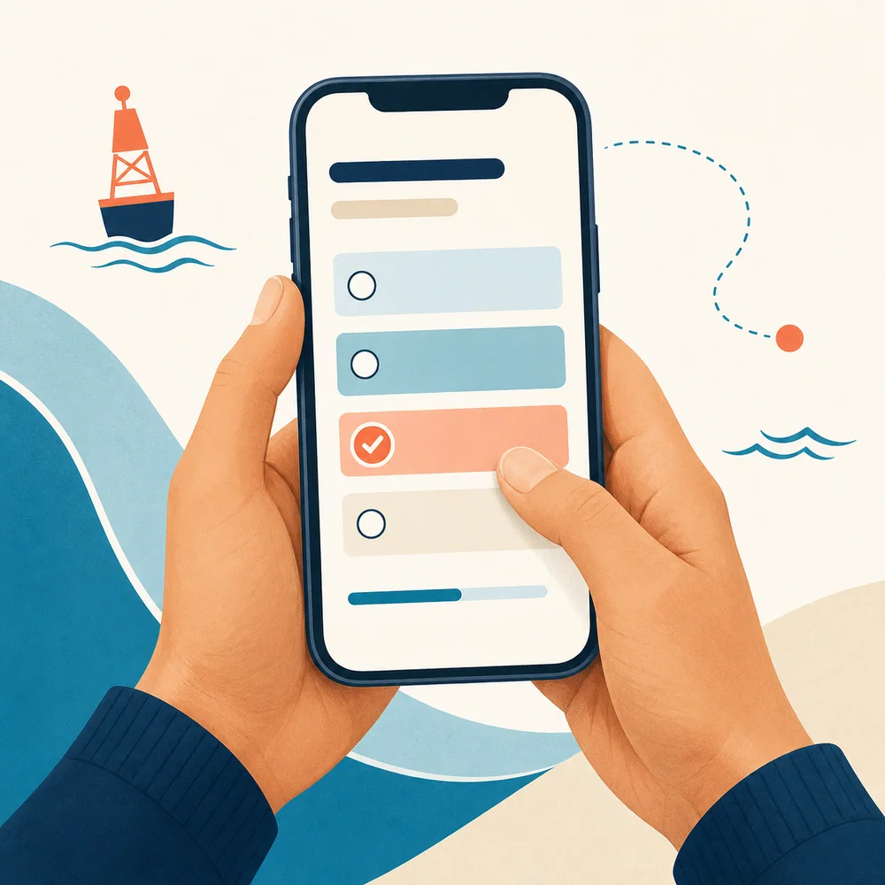 Test PER realizado desde un teléfono móvil